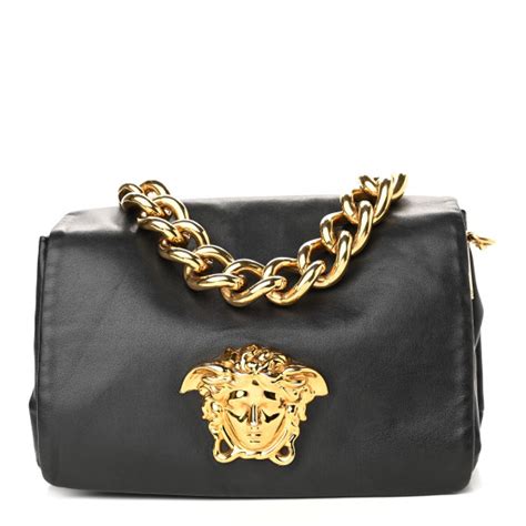 versace sultan bag|VERSACE Nappa Palazzo Sultan Shoulder Bag Black.